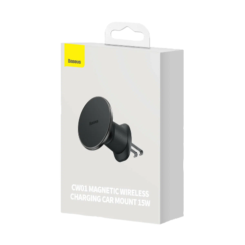 Автомобильный держатель Baseus Magnetic Wireless Charging Car Mount CW01 15W